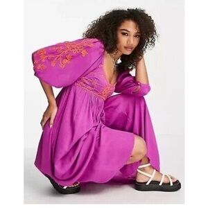 Free People Wedgewood Maxi Dress 💖🧡